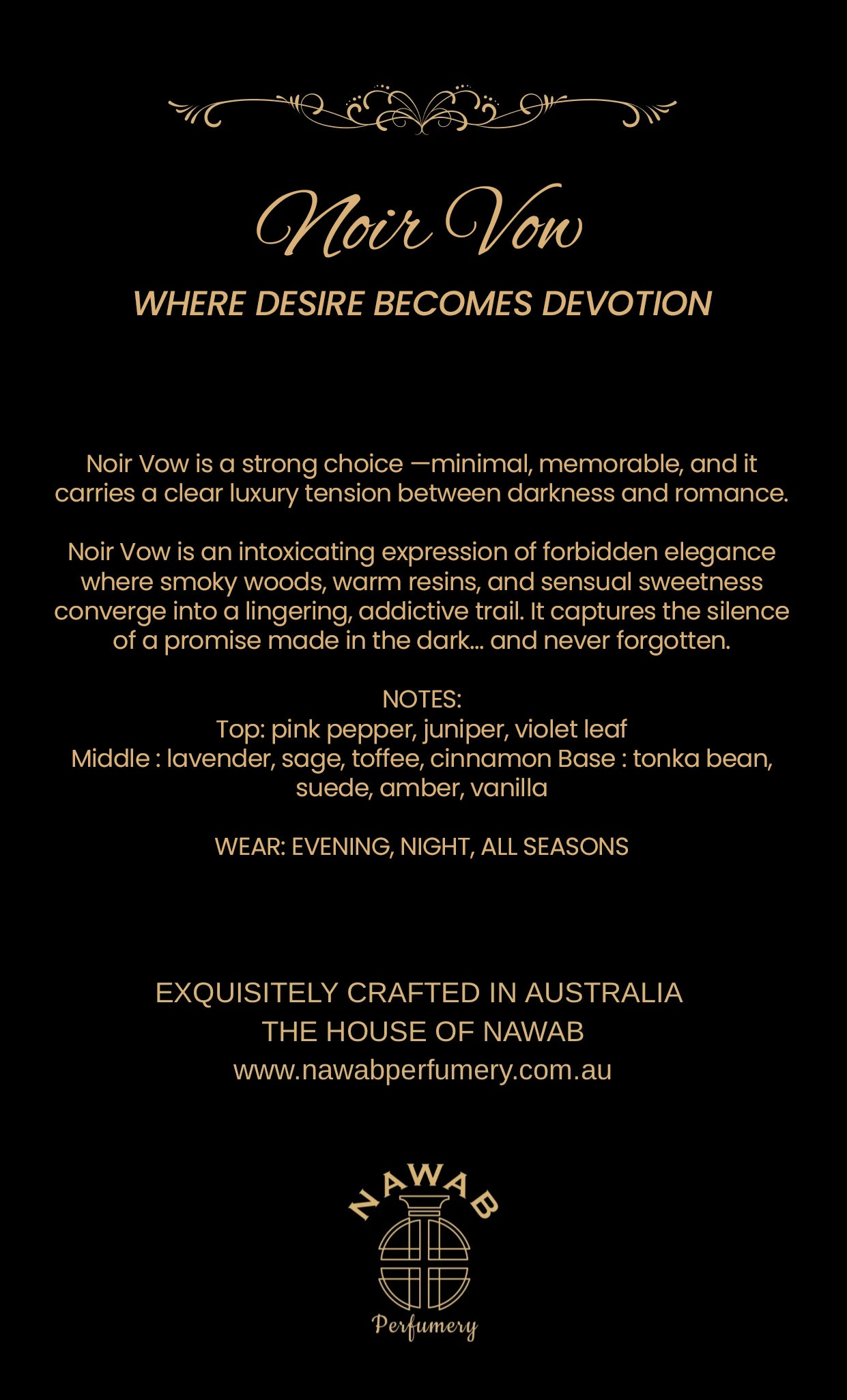 Noir Vow | Inspired by Emporio Armani - stronger with you intensely